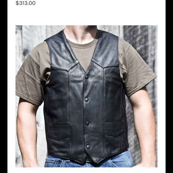 Leather Shooter’s Concealed WeaponsVest.  NWOT - Picture 2 of 14